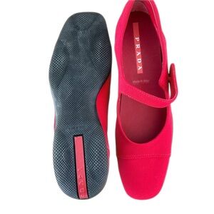 Prada Women's Red Mary Jane Shoes size 9